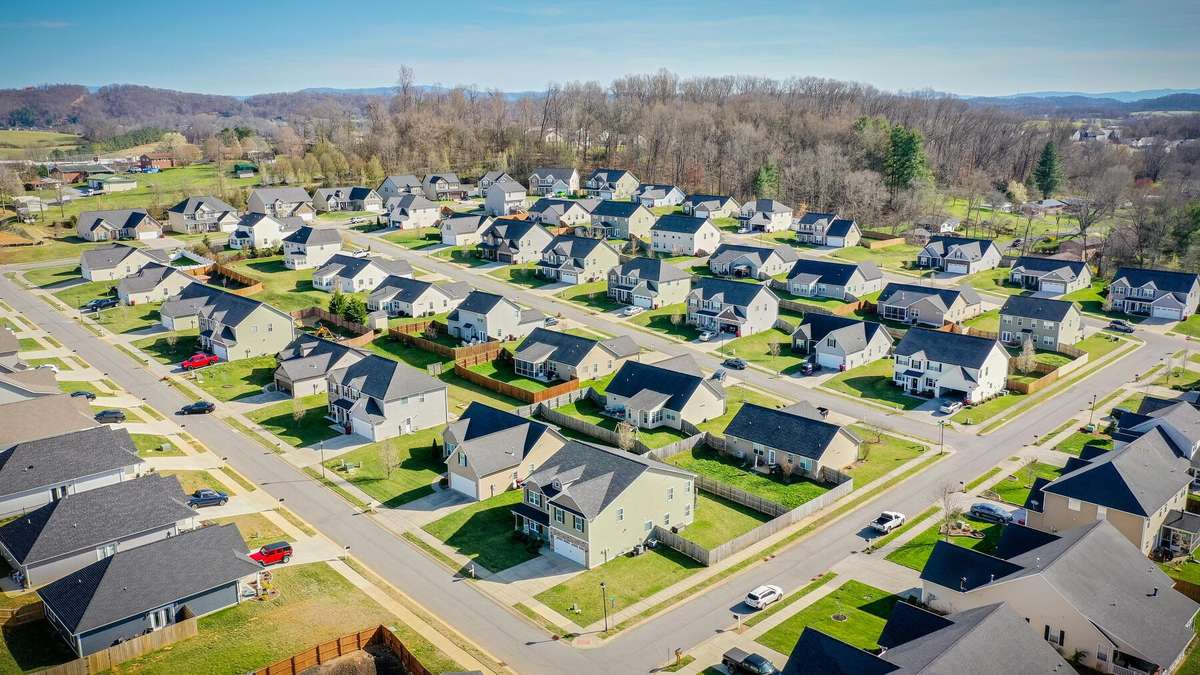 Aerial View of Neighborhood