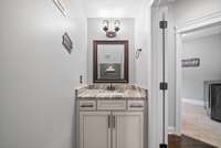 Main floor half bathroom