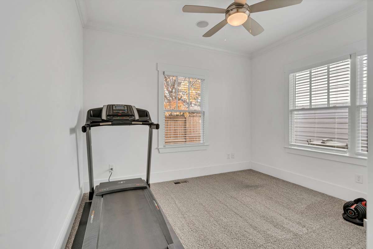 Downstairs workout room OR could be used as an office-so many options for use in this house.