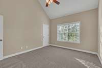 Primary bedroom on the second level.