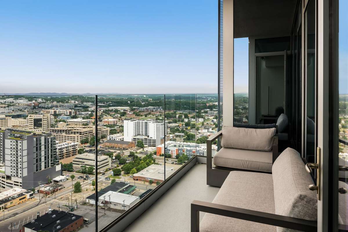 Balcony with amazing city views