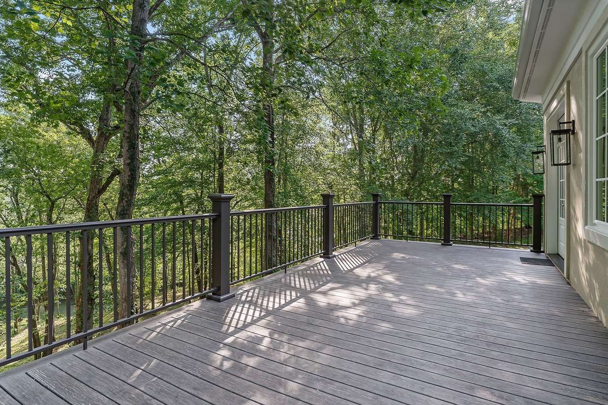 Complete privacy from deck, located off of family room