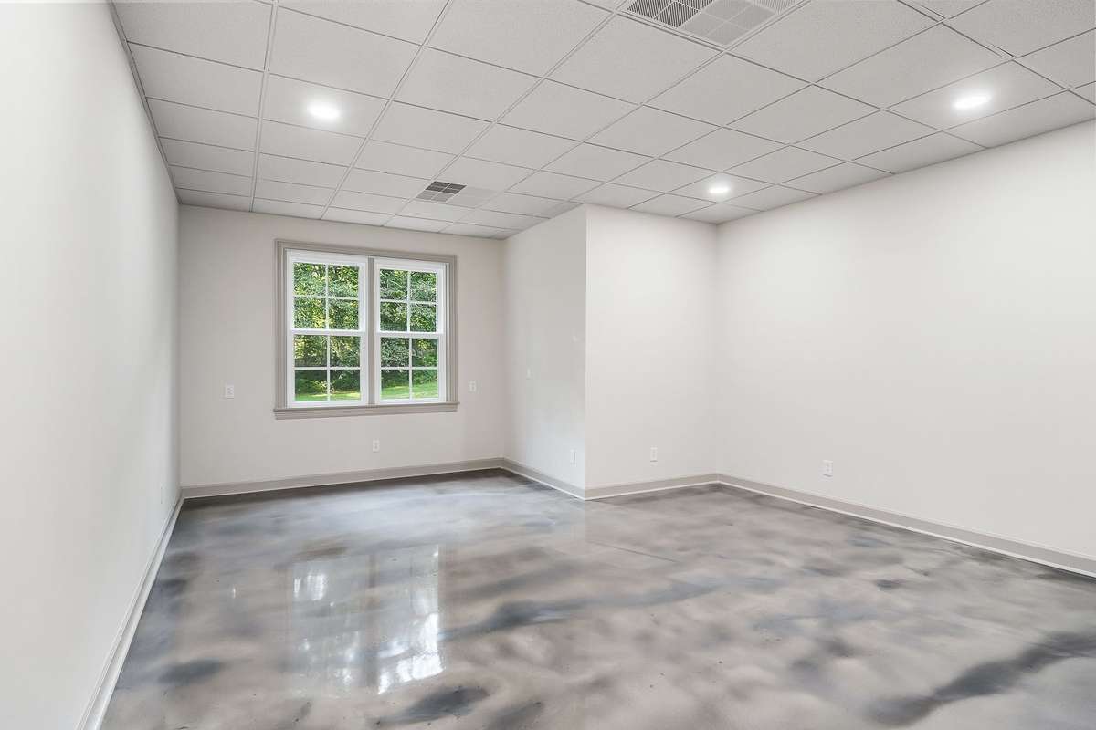 Additional flex room on lower level