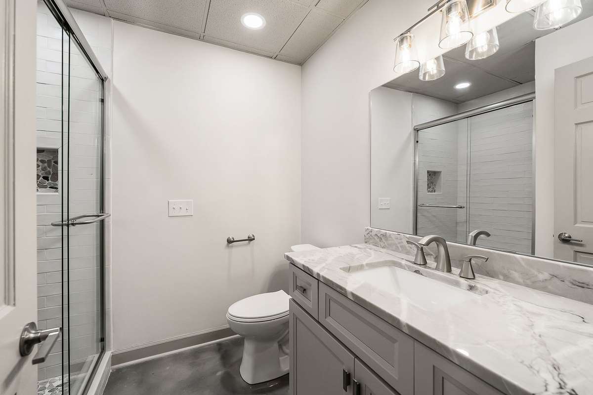 Full bath #1 on lower level