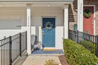 Entry way with welcoming front porch