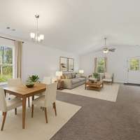 This is a virtual image for the living room and dinning room.