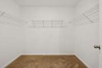 Hugh walk in primary closet