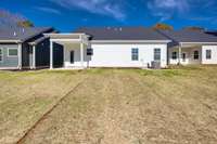 Spacious side and backyard with plenty of room to grow.