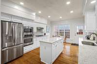 Generous counter space and recessed lighting!