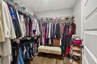 SUPER LARGE WALK IN CLOSET FOR PRIMARY BEDROOM