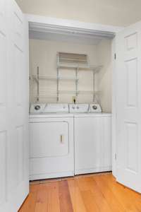 Pool house utility closet