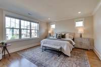 Another view of the primary bedroom suite that feels like a retreat!