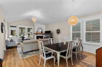 Plantation Shutters in great room