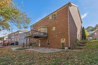 A convenient walkway to the back yard.