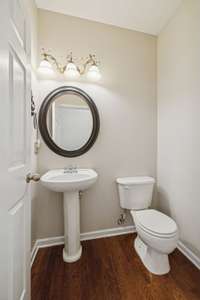 1/2 bath on main level