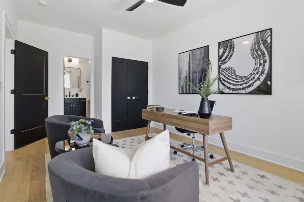 1st bedroom/Office w/attached full bath