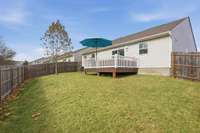 Large fully fenced back yard