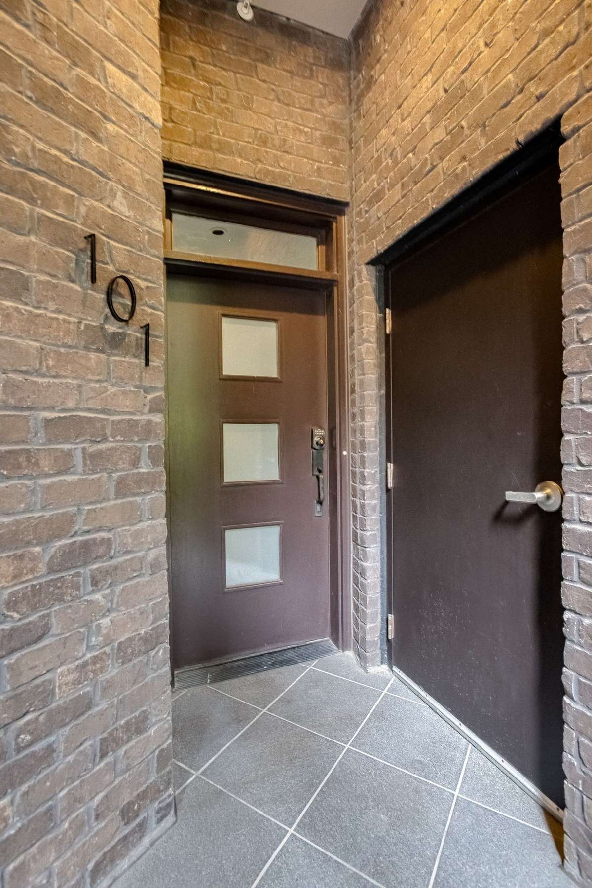 From the main level, there is convenient access to the garage from the private backdoor of unit.