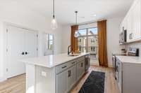 Kitchen with extra large pantry!