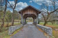 The covered bridge.