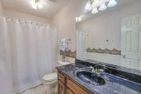 Full Bathroom in the hall.