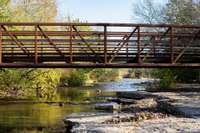 Walkbridge over Mill Creek to parks and walking trail