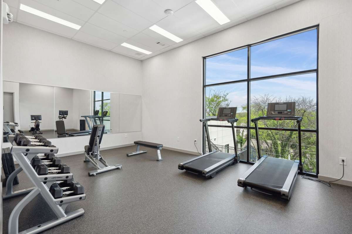 5th Floor amenity area fitness room.