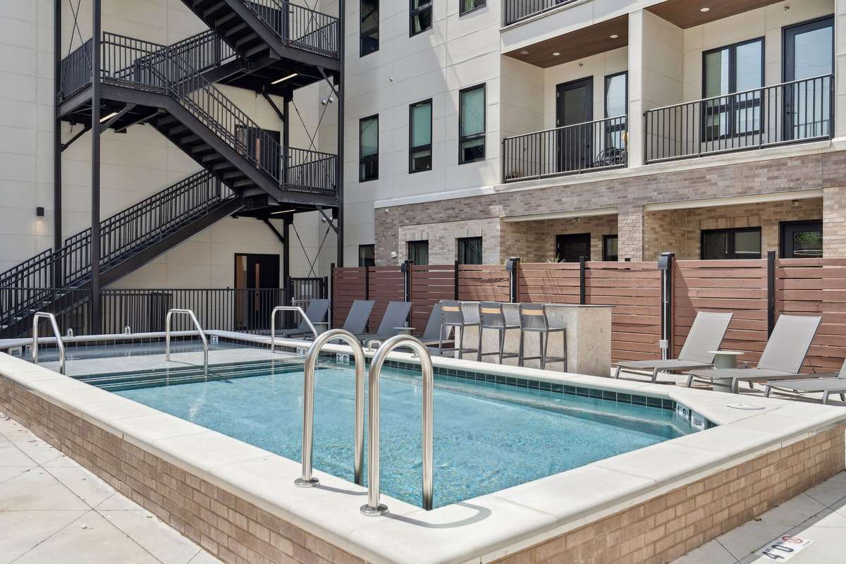 1st Floor pool deck. Secure and private to the property.