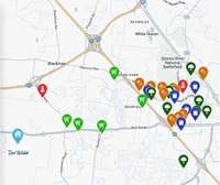 Area map - within a mile of grocery stores and just minutes to medical, recreation and shopping! 30 minutes to Nashville International Airport - BNA.