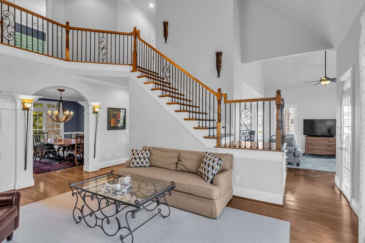 Open-concept design offers seamless flow between living and dining spaces—perfect for gatherings.