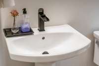 Powder room sink