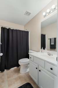 Full bathroom downstairs.