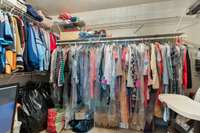 5th bedroom's huge walk-in closet.  Just the spot to wait out any storms!