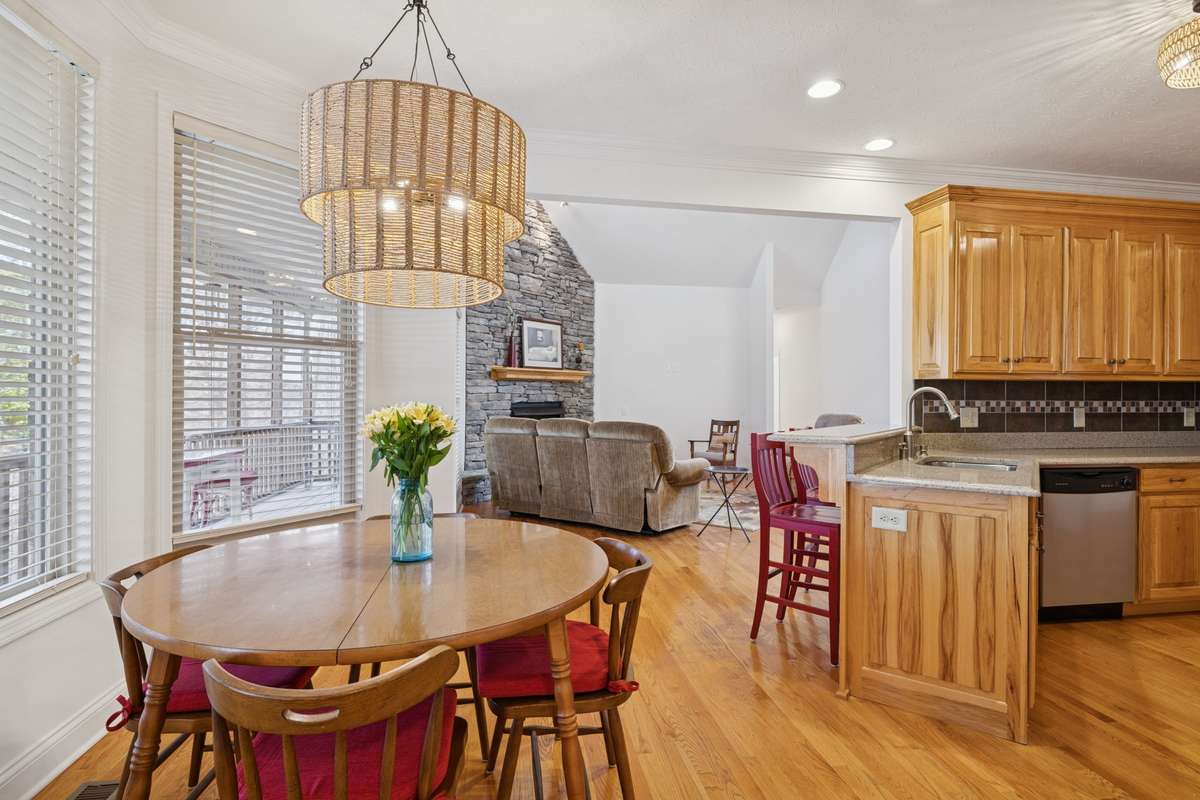 Family Room opens to Kitchen and Breakfast Area.