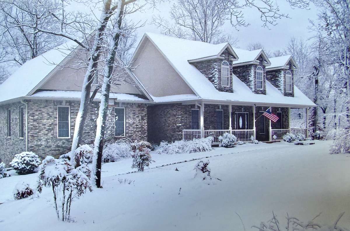 We don’t get a lot of snow here, but when we do it’s a Norman Rockwell painting!