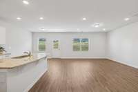 Desirable Open Floor Plan