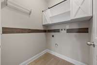 Separate laundry room located on the main floor.