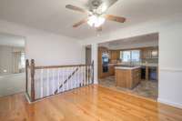 Breakfast nook adjacent to kitchen