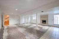 Fireplace 3 is a cozy addition to this lower level room.