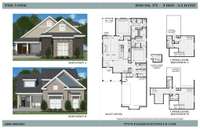 Floorplan for both elevations of home, elevations are renderings only, options and finishes may vary