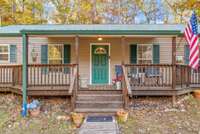 Covered front porch perfect for rocking chairs!