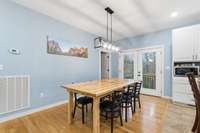 Dining room is 9x15.