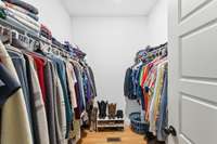 Large walk in closet off of Master Bedroom.
