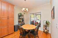 large dining area in kitchen
