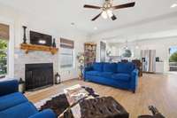 As you enter the front door, you are welcomed by this fantastic living room, perfect for cozy family evenings or entertaining guests.  The beautiful sanded & finished 3/4" hardwood flooring is sure to be a topic of conversation.
