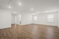 HUGE gameroom upstairs pre-wired for speakers making it the perfect additional entertainment area! Actual Home