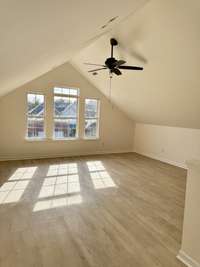 Bonus Room over garage with tons of natural light!
