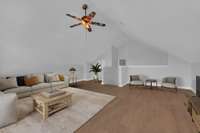 Virtually staged bonus room