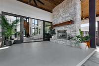 Plenty of room for a great outdoor dining area