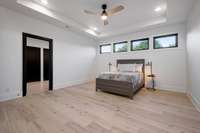 Upstairs second bedroom suite, with two closets, ensuite bath.  Large enough for a bunk room situation as well.